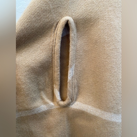 J. Crew Tan & White Poncho - Picture 4 of 5